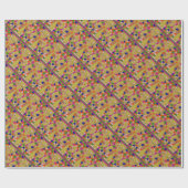 Lilie, Fleckglas-Effekt, Geschenkpapier (Flach)