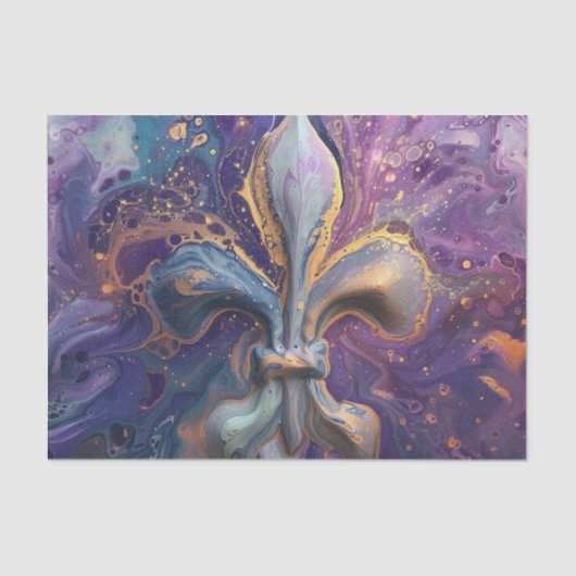 Lilie Fluid Pour Seidenpapier (Vorderseite)