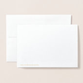 Lilie Foil Folienkarte (Rückseite mit Umschlag)