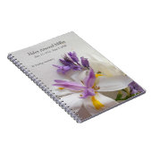 Lilie, Freesias und scilla Blumen Notizblock (Rechte Seite)