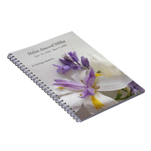 Lilie, Freesias und scilla Blumen Notizblock (Rechte Seite)