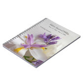 Lilie, Freesias und scilla Blumen Notizblock (Linke Seite)