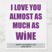 Lilie Funny Almost Weinetikett (Einzelnes Label)