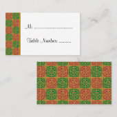 Lilie für Red Green Holiday benutzerdefinierte Tis Platzkarte (Vorne/Hinten)