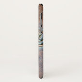 Lilie, gealterte Kupfer-Look bedruckt Case-Mate iPhone Hülle (Hinten/Links)