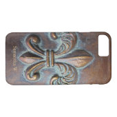 Lilie, gealterter Kupfer-Blick gedruckt Case-Mate iPhone Hülle (Rückseite (Horizontal))