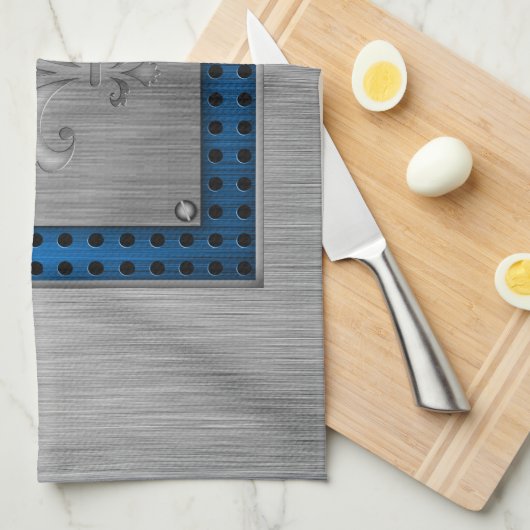 Lilie; Gebürsteter Metallblick Handtuch (Viertel Falte)