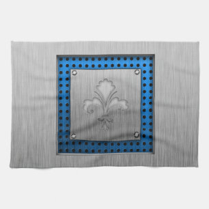 Lilie; Gebürsteter Metallblick Handtuch