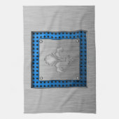 Lilie; Gebürsteter Metallblick Handtuch (Vertikal)