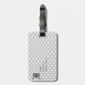 Lilie Gepäckanhänger (Rückseite vertikal)