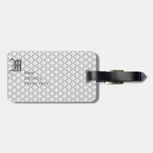 Lilie Gepäckanhänger (Rückseite horizontal)