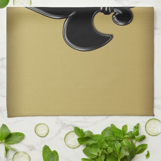 Lilie Geschirrtuch (Gefaltet)