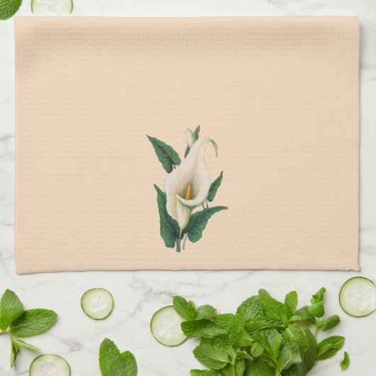 Lilie Geschirrtuch (Gefaltet)