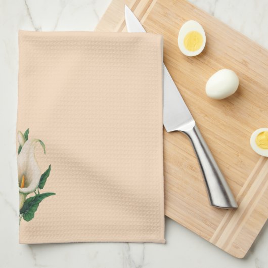 Lilie Geschirrtuch (Viertel Falte)