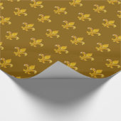 Lilie Gold färbt Geschenkpapier (Ecke)
