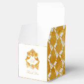 Lilie Gold pattern - Rokoko Wappen Wedding Geschenkschachtel (Geöffnet)