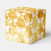 Lilie Gold pattern - Rokoko Wappen Wedding Geschenkschachtel (Rückseite)