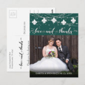 Lilie Green Lights | Foto Liebe und Dank Postkarte (Vorne/Hinten)