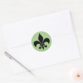 Lilie Green Round Sticker (Umschlag)