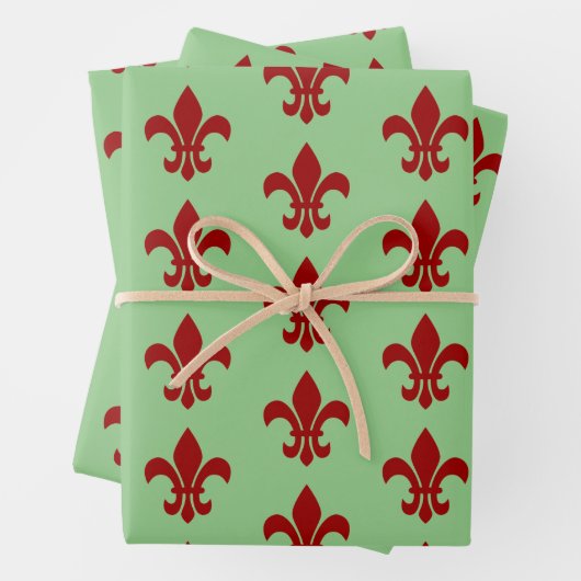 Lilie Green und Red Geschenkpapier Set (Beispiel)