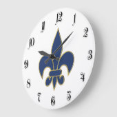 Lilie Große Wanduhr (Winkel)