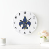 Lilie Große Wanduhr (Zuhause)