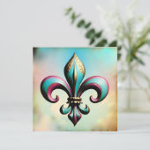 Lilie Grußkarte Karte (Stehend Vorderseite)