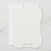 Lilie Hochzeiten Einladung (Rückseite)