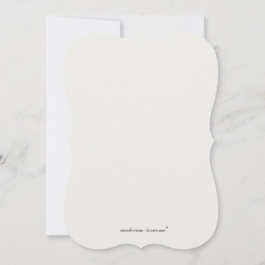 Lilie Hochzeiten Einladung (Rückseite)