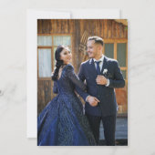 Lilie Hochzeitsmarinade Einladung (Rückseite)