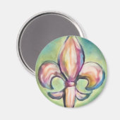 Lilie im Frühjahr Magnet (Vorderseite/Rückseite)