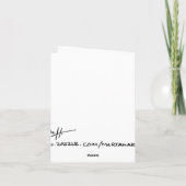 Lilie in Blau Karte (Rückseite)