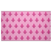 Lilie in Fuchsia Pink auf hellrosa Stoff (Fat Quarter (45,7 x 55,9 cm))