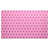 Lilie in Fuchsia Pink auf hellrosa Stoff (Yard (91,4 cm))