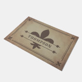 Lilie-Individuelle Name für braune Fohlen Fußmatte (Schrägansicht)