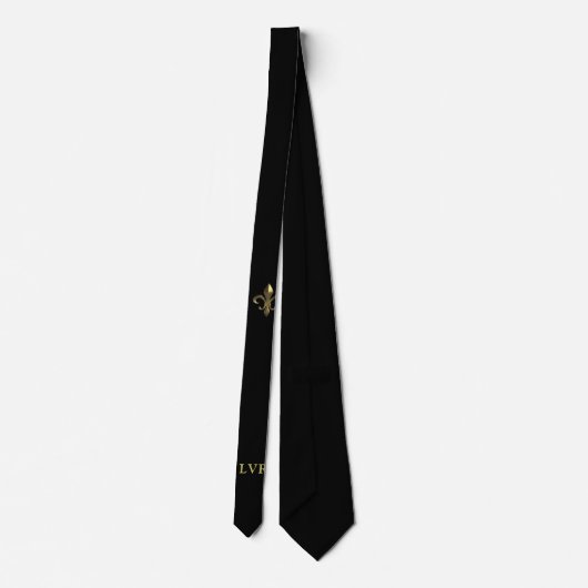 Lilie Initialed Neck Tie Krawatte (Rückseite)