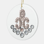 Lilie Keramik Ornament (Links)