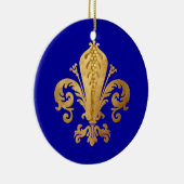 Lilie Keramik Ornament (Rechts)