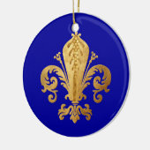 Lilie Keramik Ornament (Links)