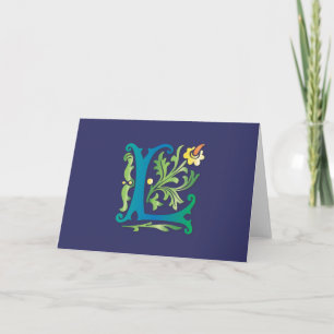 Lilie L Monogramm
