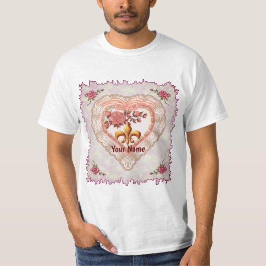 Lilie Lacy Heart Custom T - Shirt (Vorderseite)