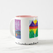 Lilie lafaye zweifarbige tasse (Vorderseite Links)