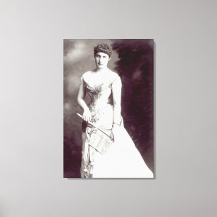 Lilie Langtry (1853-1929) darstellend beim Haymark Leinwanddruck