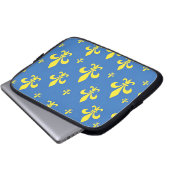 Lilie Laptopschutzhülle (Vorne Knopf)