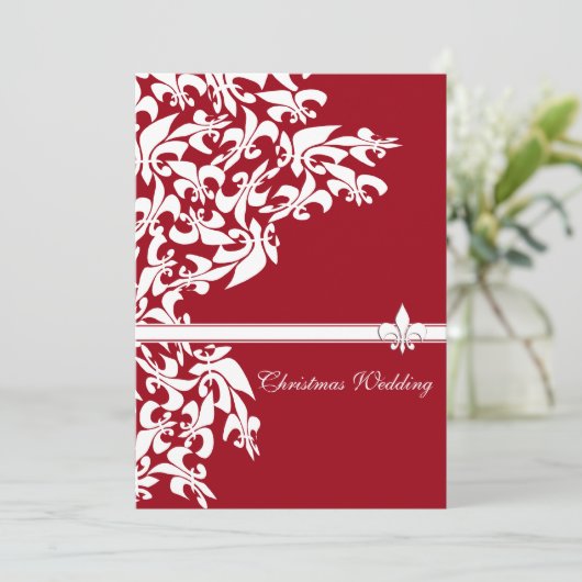 Lilie Lässige Weihnachtsfeier Einladung (Stehend Vorderseite)