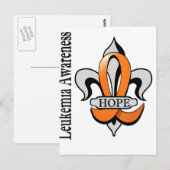 Lilie Leukemia Hope Postkarte (Vorne/Hinten)
