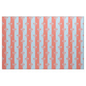 Lilie Light Blue & Terra Cotta Stoff (Fat Quarter (45,7 x 55,9 cm))