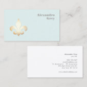 Lilie Light Blue Visitenkarte (Vorne/Hinten)