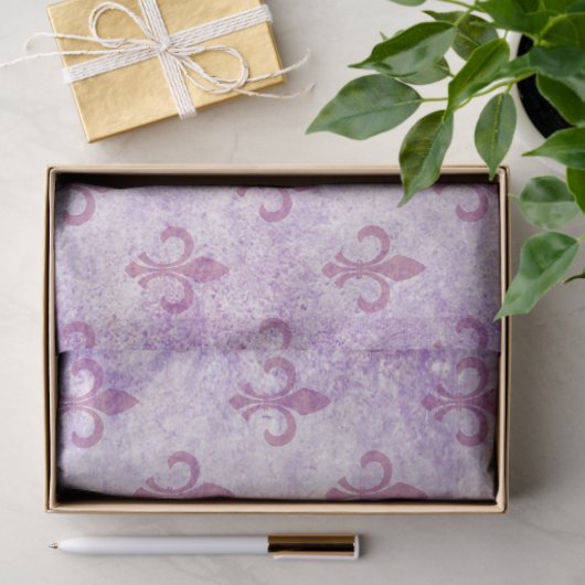 Lilie Lila Decoupage Paper Seidenpapier (Geschenk)