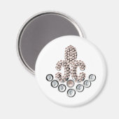 Lilie Magnet (Vorderseite/Rückseite)